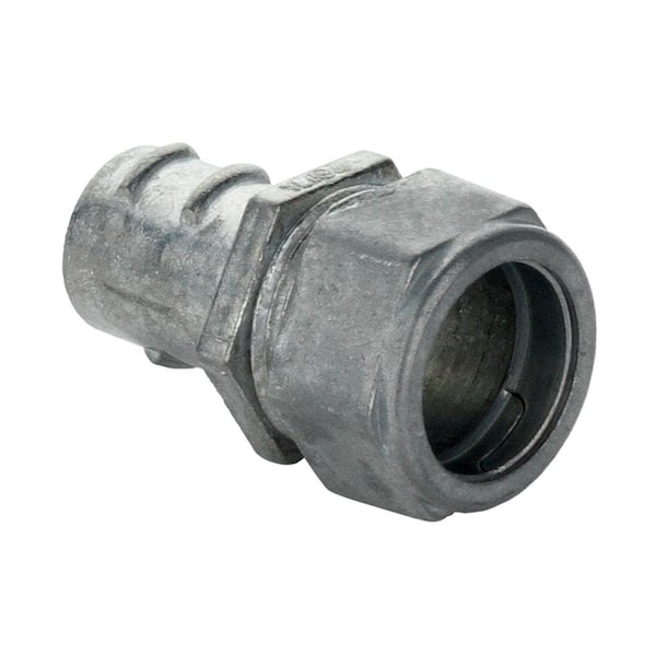 Commercial Electric 1/2 in. Combination Coupling (EMT-to-FLEX / Compression to Screw-in), (2-Pack)