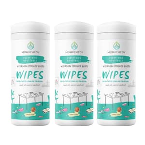 30-Count Everything Household Non-Toxic & Eco-Friendly Hydrogen Peroxide Based Cleaner and Stain Remover Wipes (3-Pack)