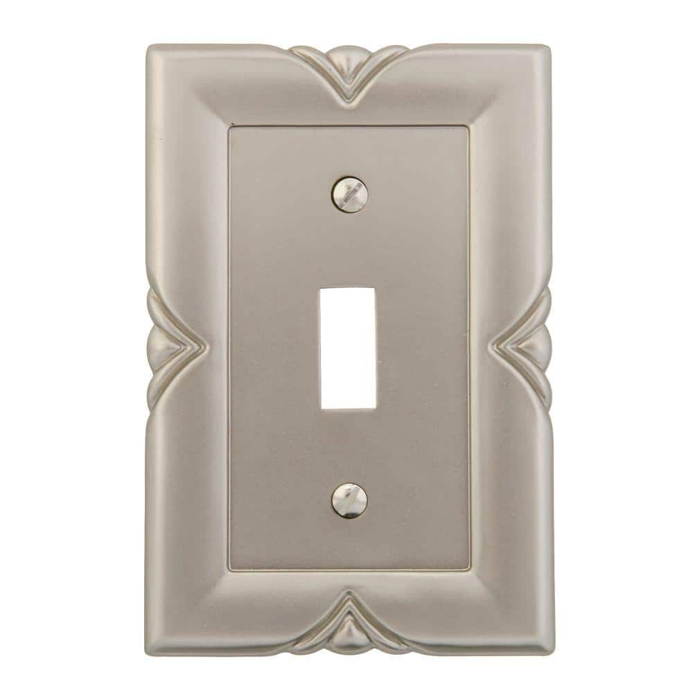 AMERELLE Nickel 1-Gang Toggle Wall Plate (1-Pack) 87TN - The Home Depot