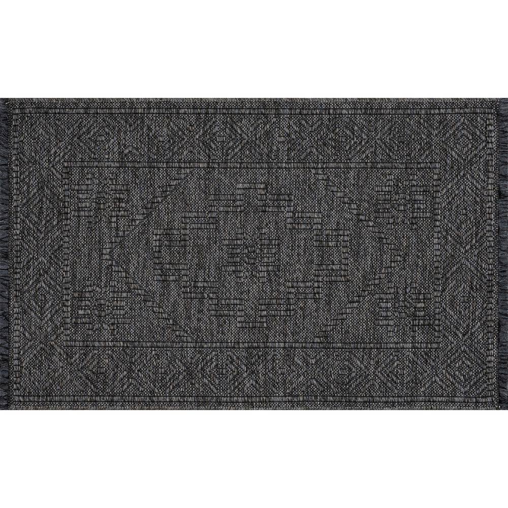 Alma Dark Gray 2 ft. x 3 ft. Moroccan Machine Washable Indoor Area Rug price history on PriceWatchPro