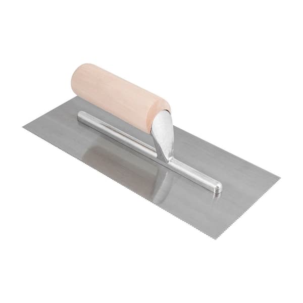1/16 in. x 1/32 in. x 1/32 in. U-Notch Pro Vinyl Flooring Trowel with Wood Handle