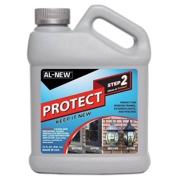 AL-NEW 32oz 2 Step Clean & Protect Kit : Clean, Restore, & Protect Your Outdoor Patio Furniture, Garage Doors, and More