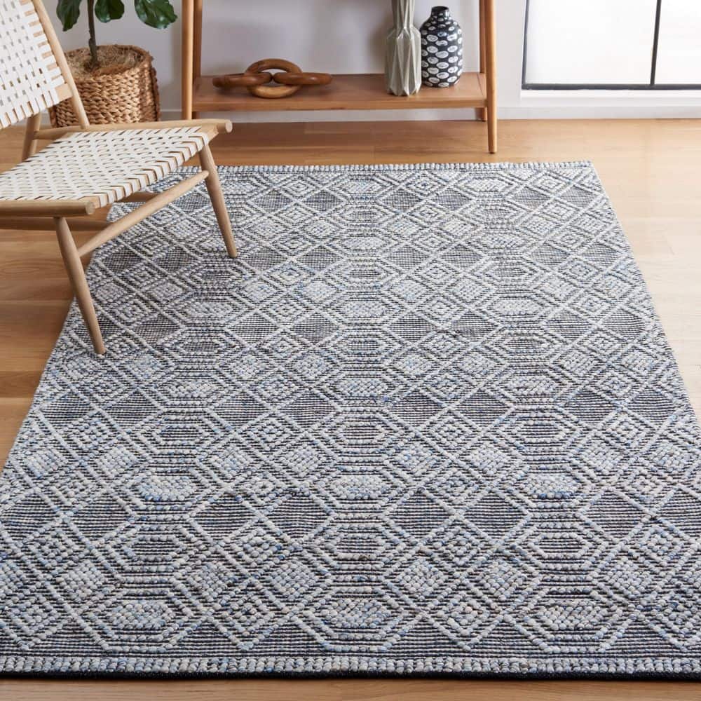 Natura 5 ft. x 8 ft. Blue Diamond Geometric Area Rug price history on PriceWatchPro