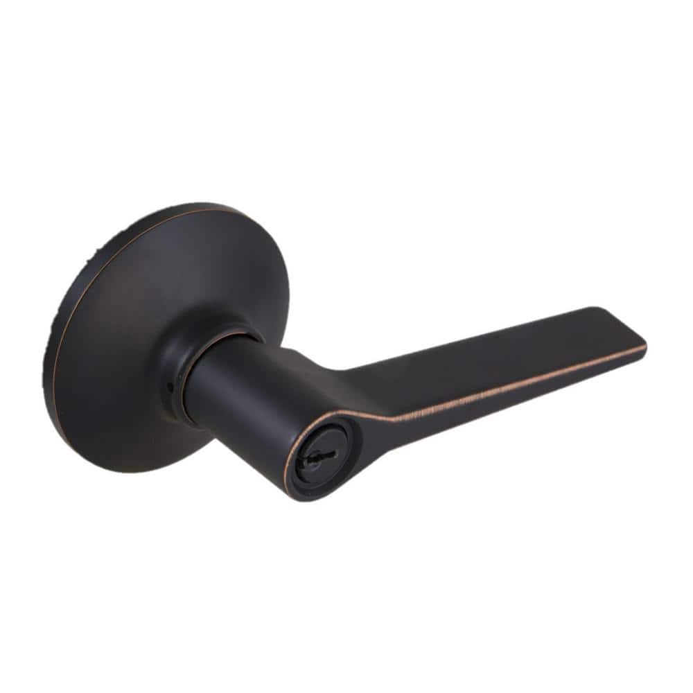 Freedom Aged Bronze Keyed Entry Door Lever
