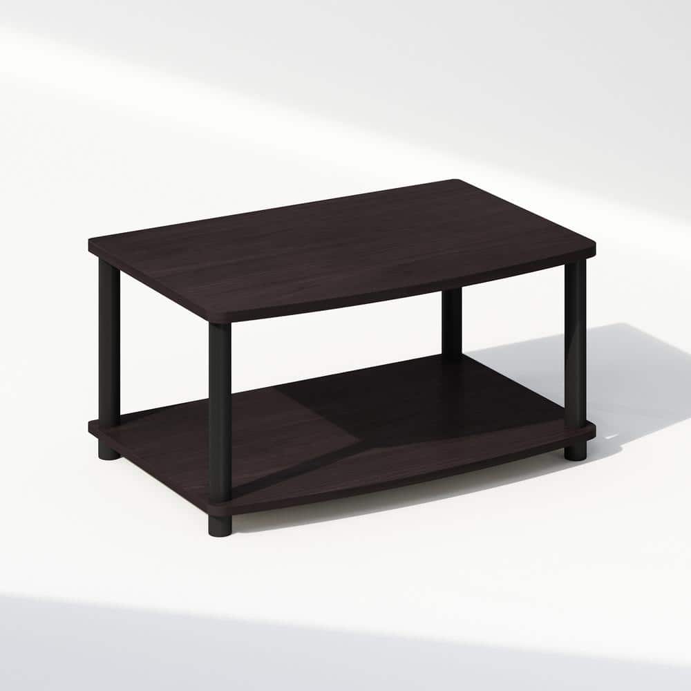 Dark Walnut 2-Tier Composite Wood Printer Stand