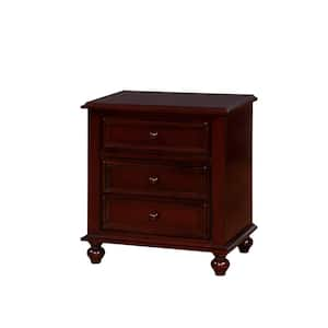 Edison 2-Drawer Espresso Nightstand