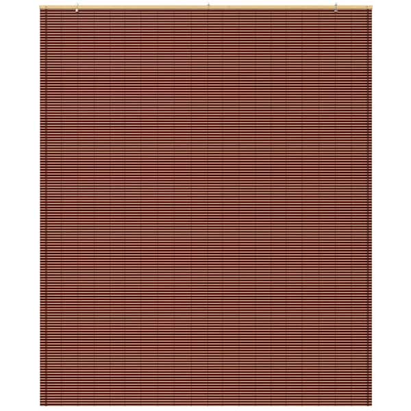 Oriental Mahogany Furniture Bamboo Cordless Window Shade 60 in.