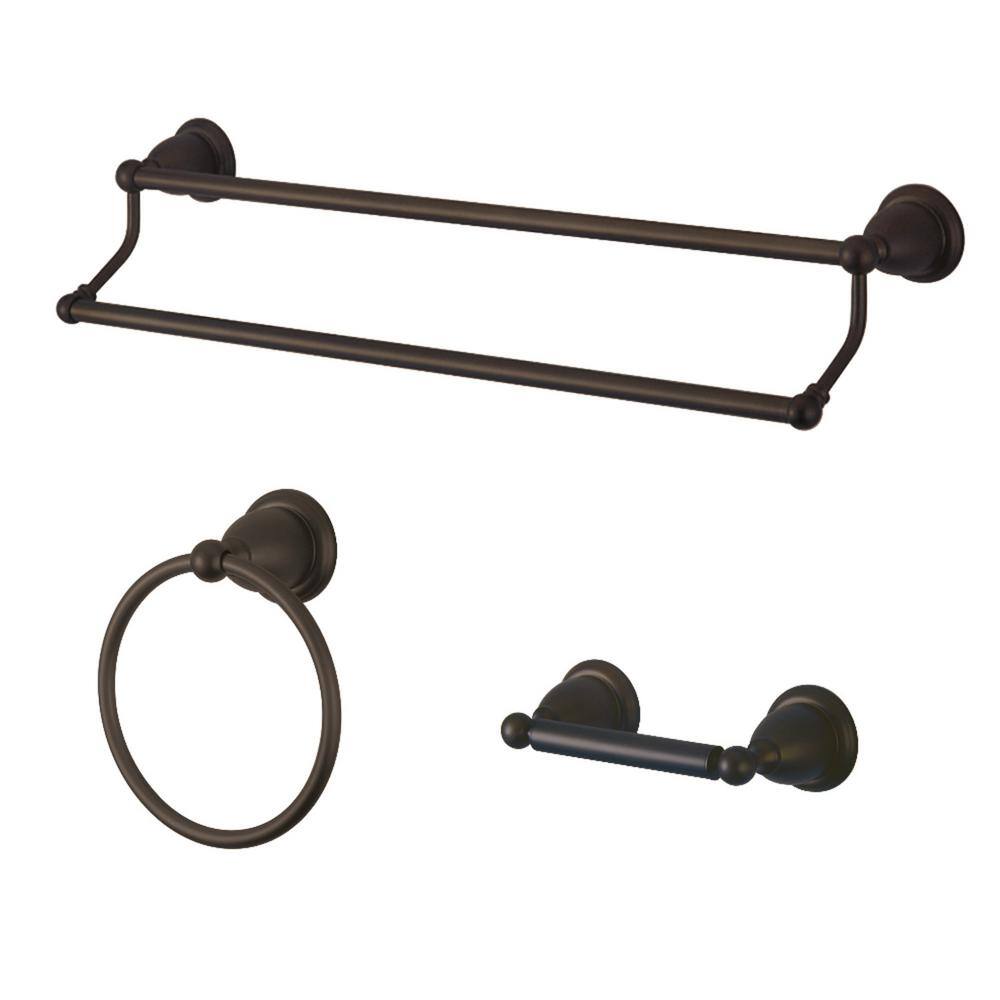 Traditional 3-Piece Bath Hardware Set in Oil Rubbed Bronze price history on PriceWatchPro