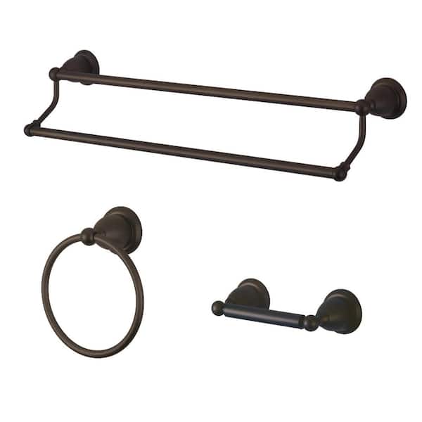Kingston Brass Traditional 3-Piece Bath Hardware Set in Oil Rubbed Bronze