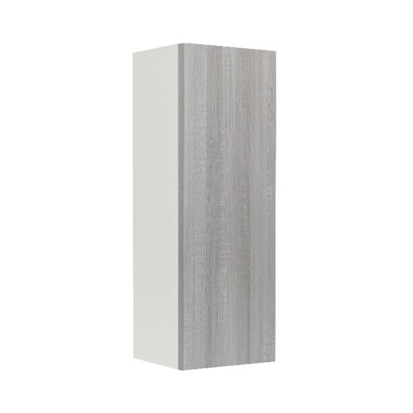 LIFEART CABINETRY Valencia Assembled 9-in. W x 12-in. D x 30-in. H in Misty Gray Plywood Assembled Wall Kitchen Cabinet