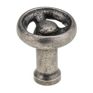 Antique Round Cast Iron Drawer Pulls Knob 1 1/2" Deep Case of Twelve 0184-3758 