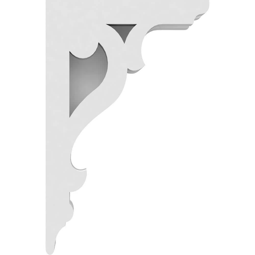 White Architectural Grade PVC Decorative Corbel 4.5" x 7"