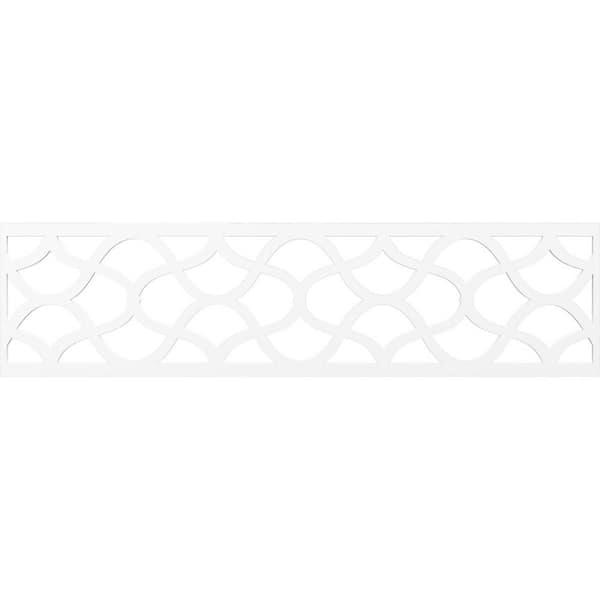 Ekena Millwork Resort Fretwork 0.375 in. D x 47 in. W x 12 in. L PVC Panel Moulding