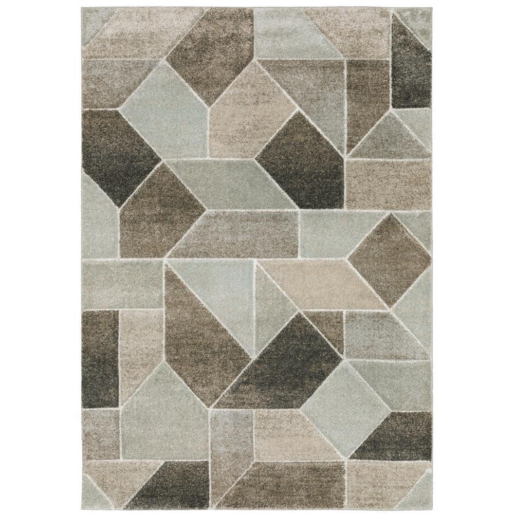 Chateau Multi-Colored 5 ft. x 8 ft. Geometric Polypropylene Indoor Area Rug price history on PriceWatchPro