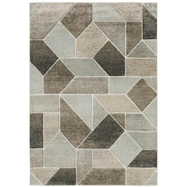 AVERLEY HOME Chateau Multi-Colored 7 ft. x 10 ft. Geometric ...