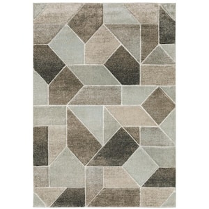Chateau Multi-Colored 8 ft. x 11 ft. Geometric Polypropylene Indoor Area Rug