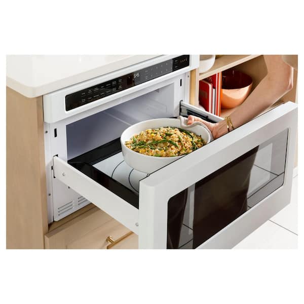 https://images.thdstatic.com/productImages/226590ce-61fc-4d0e-92f2-c44ed06cc274/svn/stainless-steel-cafe-microwave-drawers-cwl112p2rs1-4f_600.jpg