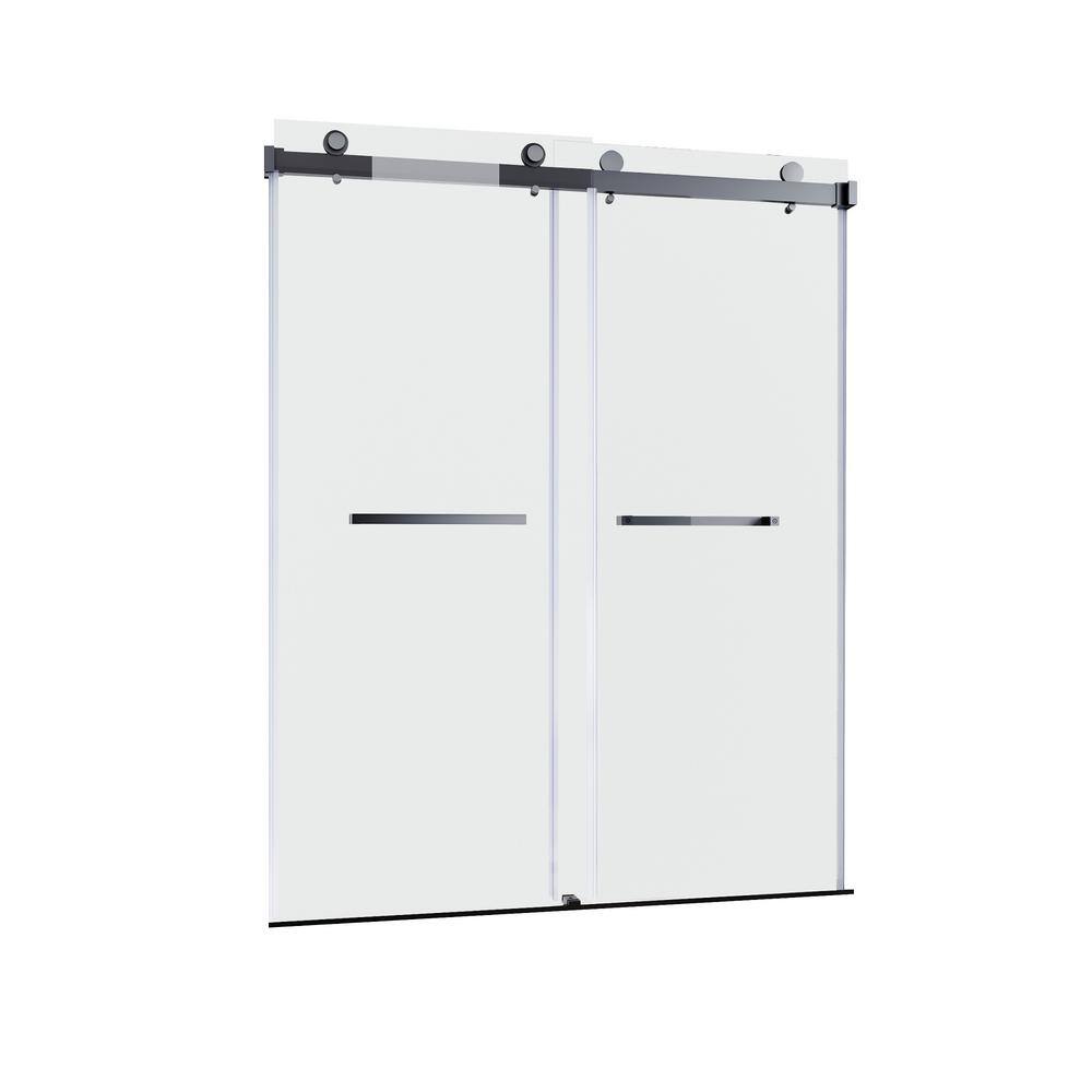 60 in. x 76 in. Sliding Door with Stainless Steel Hardware, Matte Black price history on PriceWatchPro