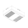 Delta Breez Radiance Series 80 CFM Ceiling Bathroom Exhaust Fan with Light  and Heater RAD80L - The Home Depot