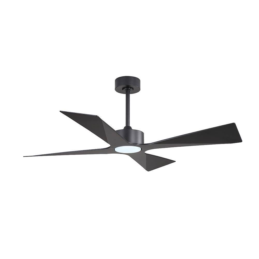64 in. 4-ABS Blades Indoor LED Black Ceiling Fan with Remote Control price history on PriceWatchPro