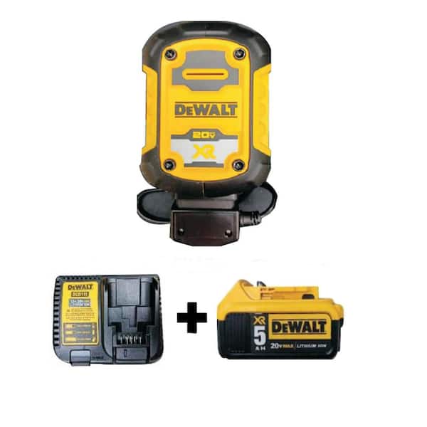 DEWALT Battery Maintainer Kit With 20V XR 5 AH Lithium-Ion Battery Pack Plus Charger