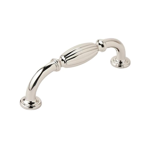 Amerock Blythe 3-3/4 in (96 mm) Center-to-Center Polished Nickel Drawer Pull