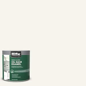 1 qt. White Oil-Base Semi-Gloss Enamel Interior/Exterior Paint