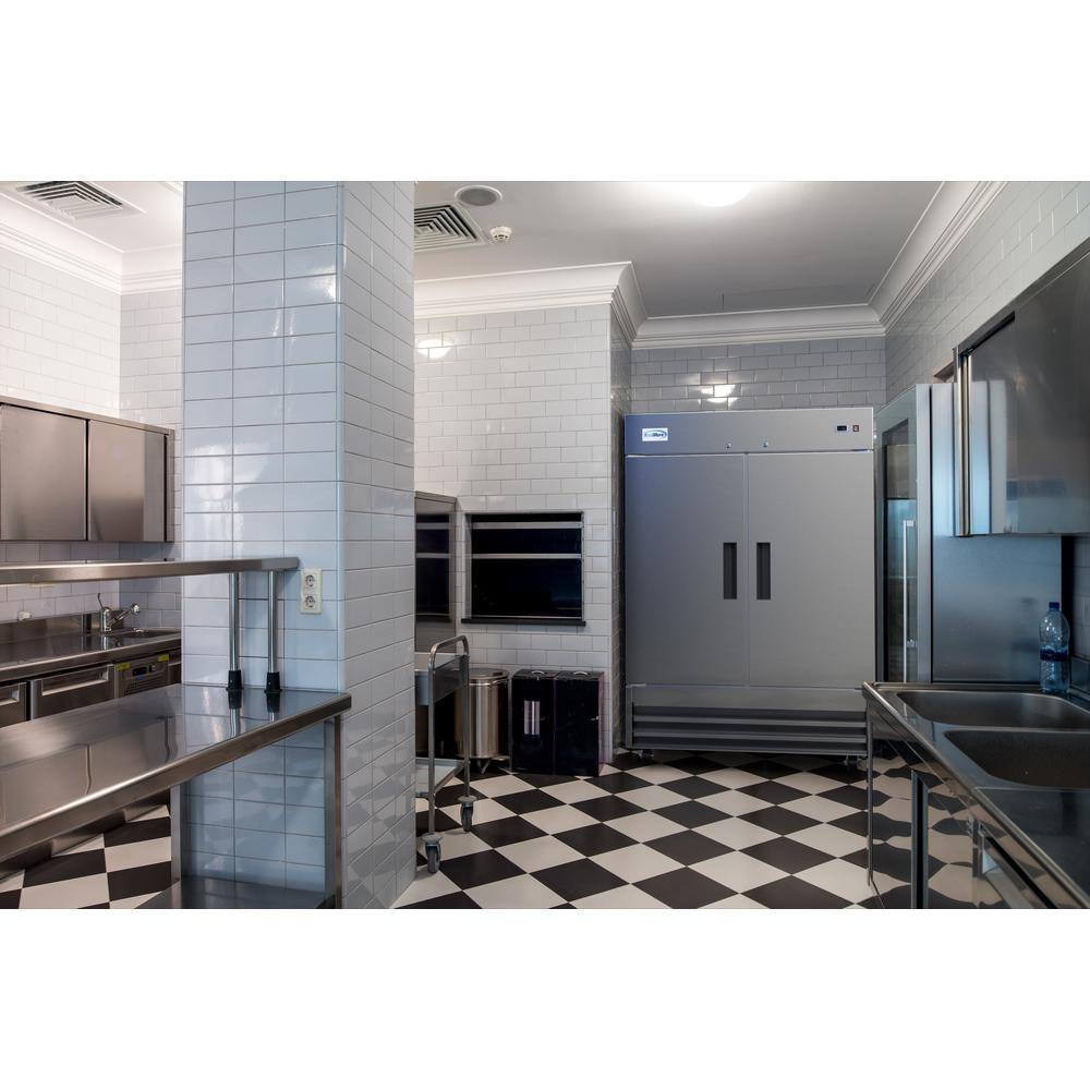 54" Stainless Steel Two-Door Commercial Reach-In Refrigerator