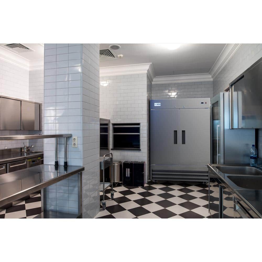 54" Stainless Steel Two-Door Commercial Reach-In Refrigerator