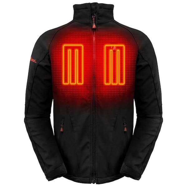 Men's Small Black Softshell 5-Volt Heated Jacket