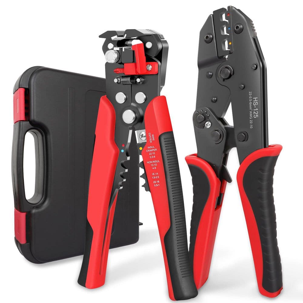 3 in 1 Self-Adjusting Wire Stripper and Crimping Tool Kit for 10-24 AWG with Heat Shrink Connector Crimper price history on PriceWatchPro