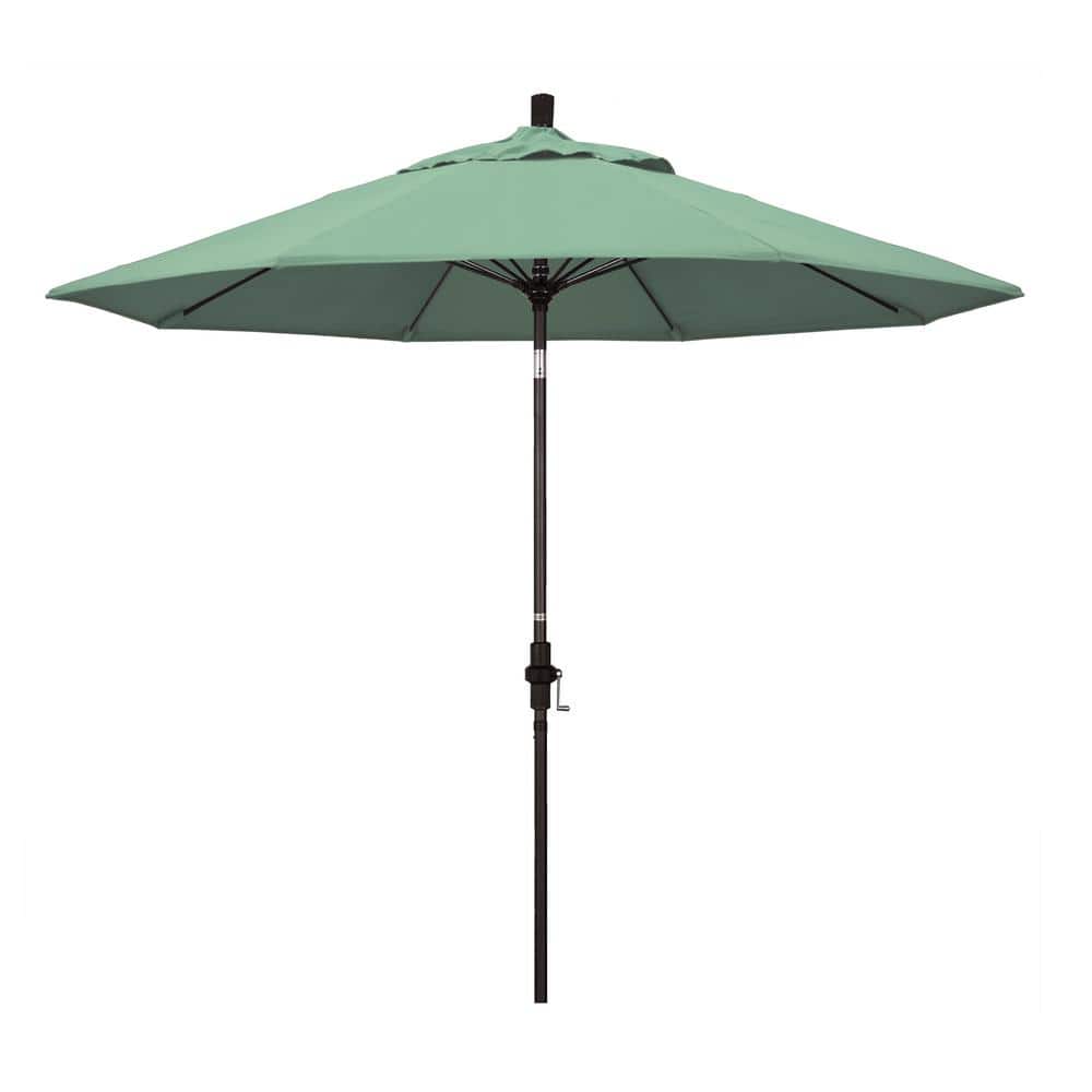 9 ft. Fiberglass Collar Tilt Patio Umbrella in Spa Pacifica price history on PriceWatchPro