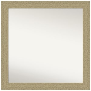 Mosaic Gold 30.25 in. W x 30.25 in. H Non-Beveled Bathroom Wall Mirror in Gold