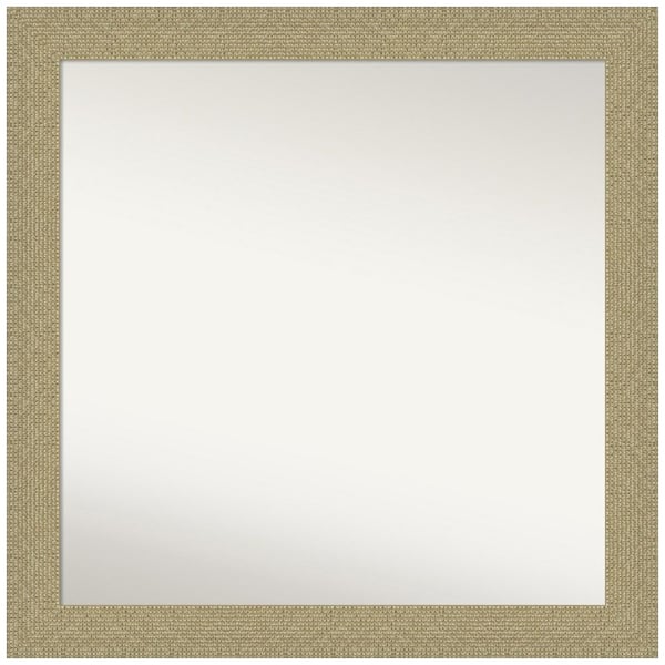 Amanti Art Mosaic Gold 30.25 in. W x 30.25 in. H Non-Beveled Bathroom Wall Mirror in Gold