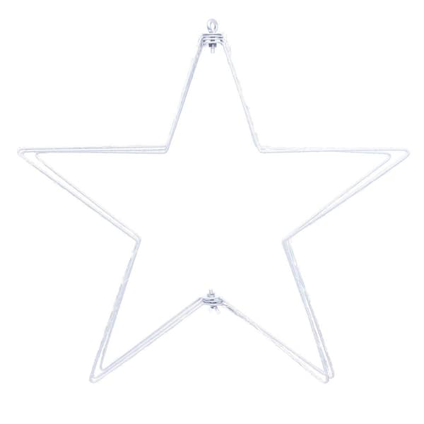 17 in. Tall Foldable 3D Star Decor with Multi-Colored LED Lights