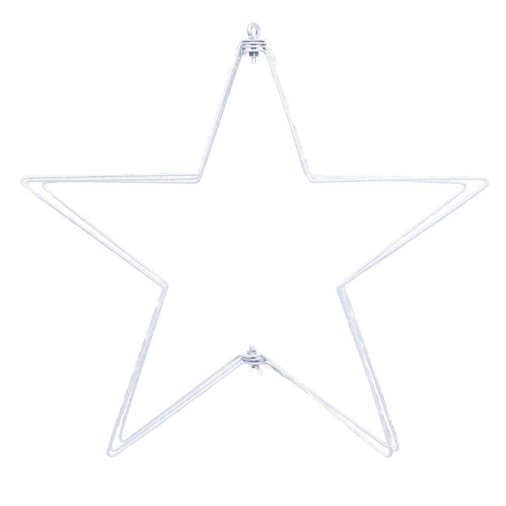 Alpine Corporation 17 in. Tall Foldable 3D Star Decor with Multi