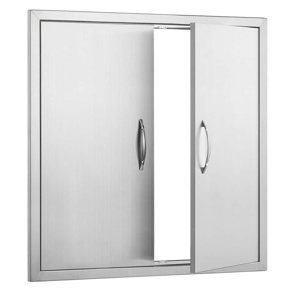 31" x 31" Stainless Steel Double Door Outdoor Kitchen Cabinet