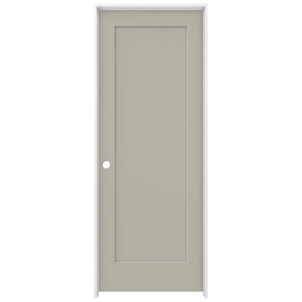 30 in. x 80 in. Madison Desert Sand Right-Hand Smooth Solid Core Molded Composite MDF Single Prehung Interior Door price history on PriceWatchPro