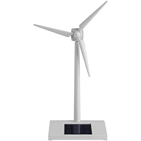 Mini Solar Windmill Model Toy ABS Plastic Science Teaching Tool Fast Spinning Garden Home Decor Ornament