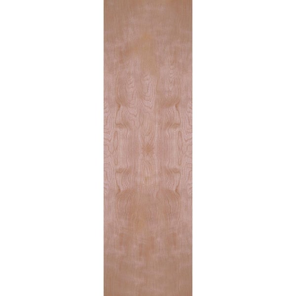 Masonite 24 in. x 80 in. Smooth Flush Hardwood Solid Core Birch Veneer Composite Interior Door Slab with Vents