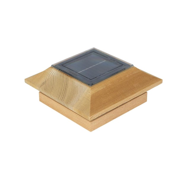 Orion 4 in. x 4 in. Pressure Treated Wood Pine Pyramid Solar Post Cap (2-Pack)