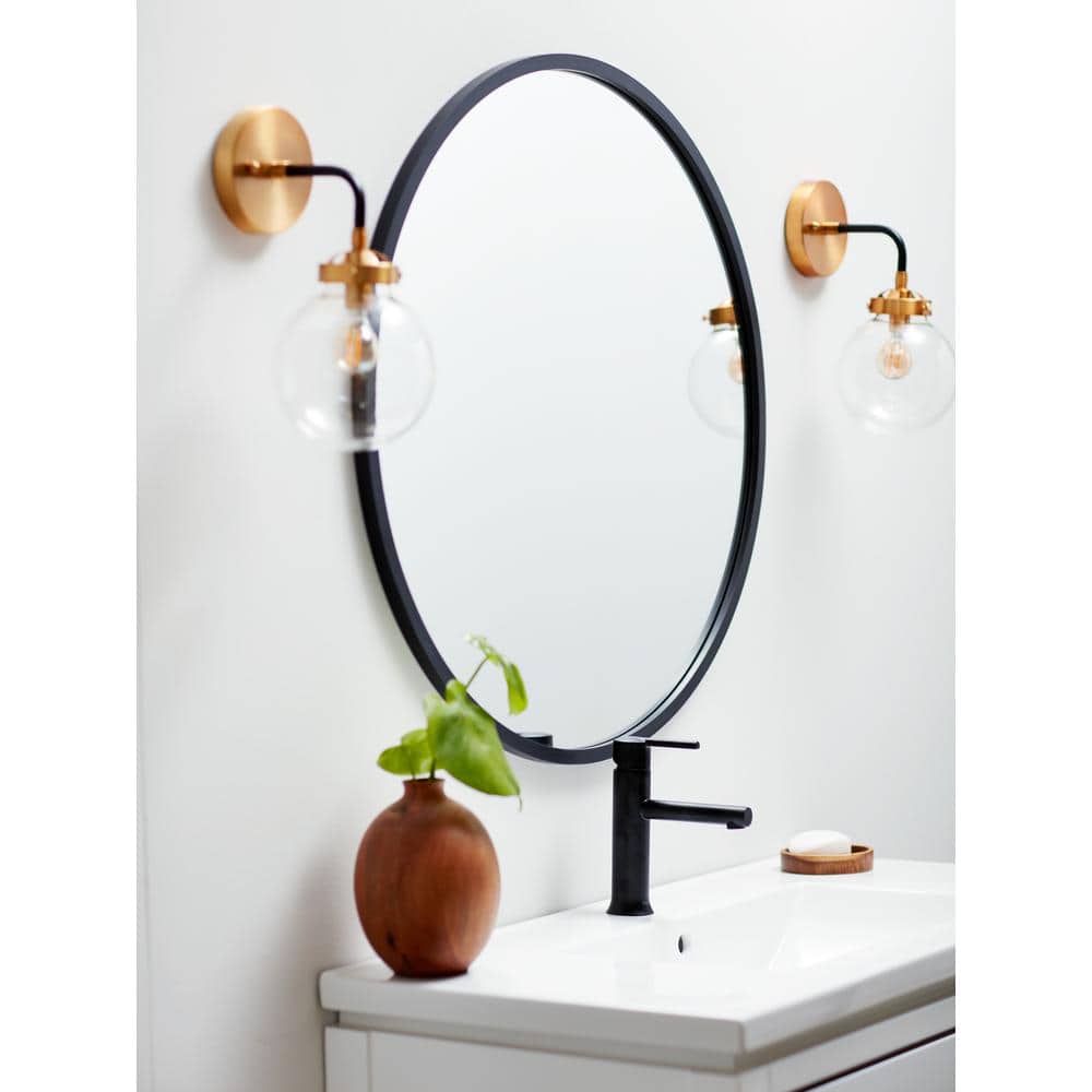 24" x 24" Rectangular Gold Framed Wall Mirror