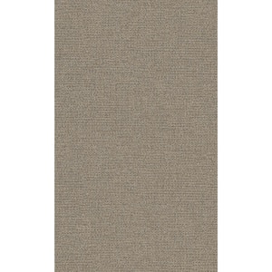 Walnut Textured Fabric Like Plain Print Paste the Wall Double Roll Wallpaper 57 Sq. Ft.