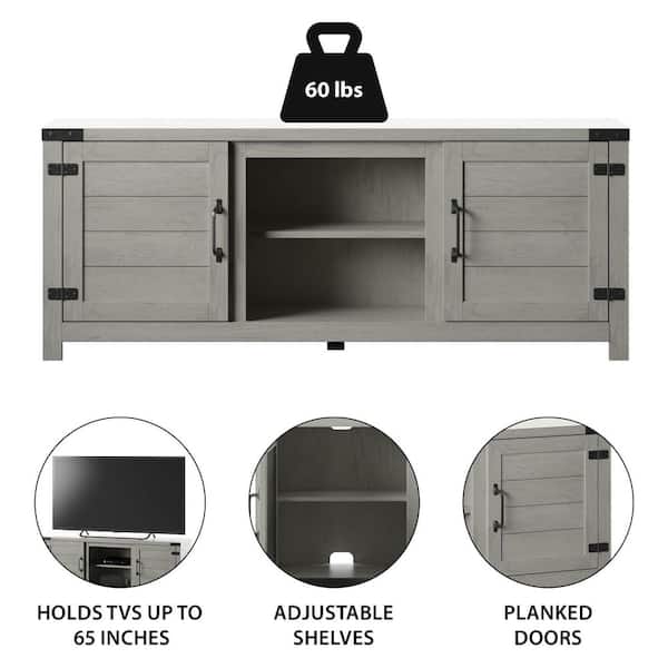 Twin Star Home 60 in. Fairfax Oak TV Stand Fits TV's up to Twin Star Home 60 in. Fairfax Oak TV Stand Fits TV's up to