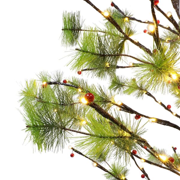 4 ft. Prelit Twig Tree with 160 White LED Twinkle Lights