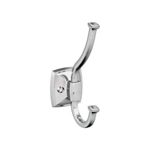 Kinsale 5-1/4 in. L Chrome Double Prong Wall Hook