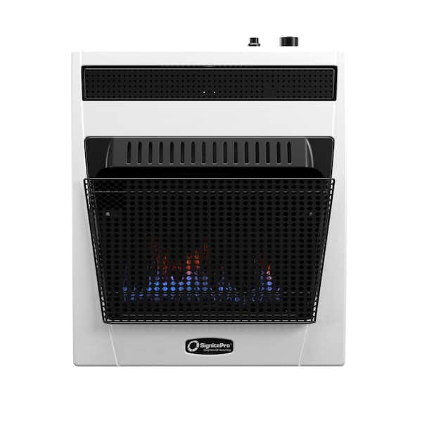 SignitePro Degrees Of Accuracy 20K BTU Vent-Free Liquid Propane Blue Flame Space Heater with Fan