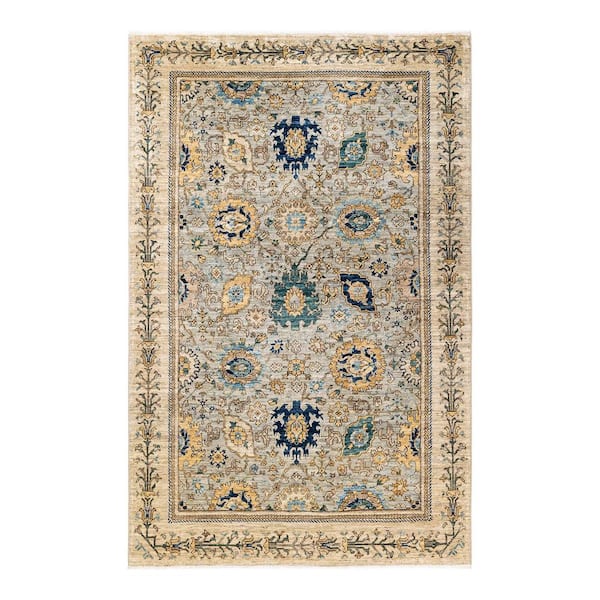 Hand Knotted Wool Area Rug Serapi Tribal Area Rug 6' 0 x 8' 5