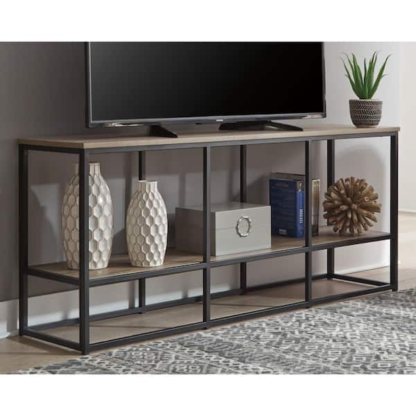 Wadeworth TV Stand - Brown/Black Wadeworth TV Stand - Brown/Black