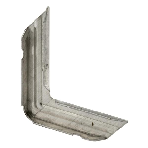 Screen Frame Corner, 1/4 in. x 3/4 in. x 0.040, Stamped Aluminum, Fits Elgar (50-pack)